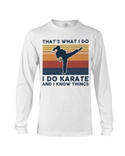 I Do Karate And I Know Things - Retro Long Sleeve Tee tile