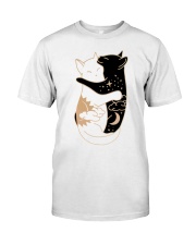 Day And Night Hugging Cat Classic T-Shirt tile