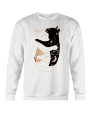 Day And Night Hugging Cat Crewneck Sweatshirt tile