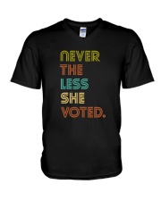 Never The Less She Voted V-Neck T-Shirt thumbnail