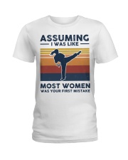 Assuming I Was Like Most Women - Karate Retro Ladies T-Shirt tile