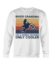 Biker Grandma - Like A Normal Grandma Only Cooler Crewneck Sweatshirt tile