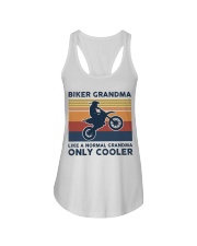 Biker Grandma - Like A Normal Grandma Only Cooler Ladies Flowy Tank tile