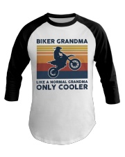 Biker Grandma - Like A Normal Grandma Only Cooler Baseball Tee tile