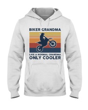 Biker Grandma - Like A Normal Grandma Only Cooler Hooded Sweatshirt tile