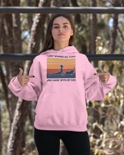 I Just Wanna Do Yoga And Hang With My Dog Hooded Sweatshirt apparel-hooded-sweatshirt-lifestyle-05