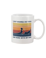 I Just Wanna Do Yoga And Hang With My Dog Mug tile