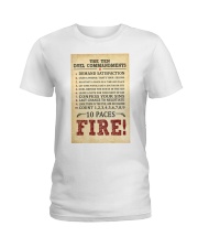 Hamilton The Ten Duel Commandments Ladies T-Shirt tile