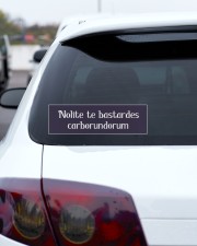 Nolite Te Bastardes Carborundorum Bumper Sticker aos-bumper-10-x-3-sticker-lifestyle-front-11