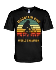 Mountain Bike World Champion V-Neck T-Shirt tile
