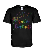 Scatter Kindness V-Neck T-Shirt tile