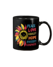 Peace Love Equality Hope Diversity Kindness Mug tile
