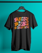 No Justice No Peace No Racist Police Classic T-Shirt lifestyle-mens-crewneck-front-3