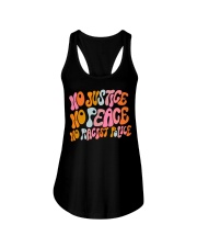 No Justice No Peace No Racist Police Ladies Flowy Tank tile