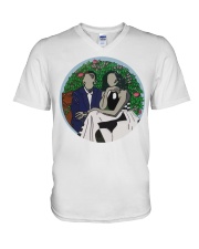 Obamas Portrait V-Neck T-Shirt tile