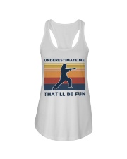 Underestimate Me That'll Be Fun - Jiu-Jitsu Retro Ladies Flowy Tank tile