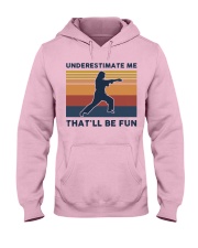Underestimate Me That'll Be Fun - Jiu-Jitsu Retro Hooded Sweatshirt front