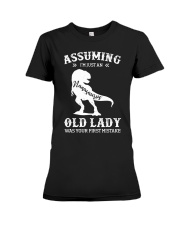 Assuming I'm Just An Old Lady - Nanasaurus Premium Fit Ladies Tee tile