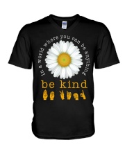 In A World Where You Can Be Anything - Be Kind V-Neck T-Shirt tile