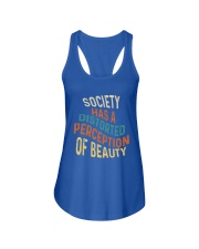 Society Has A Distorted Perception Of Beauty Ladies Flowy Tank tile
