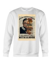 RBG Never Underestimate The Power Of A Girl Crewneck Sweatshirt tile