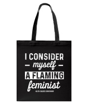 RBG I Consider Myself A Flaming Feminist Tote Bag tile