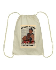 Beauty Has No Skin Tone Drawstring Bag tile