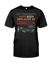 My thoughts have been replaced by Hamilton lyrics Premium Fit Mens Tee tile