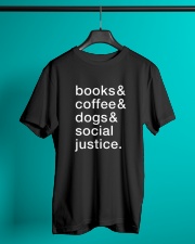Books Coffee Dogs Social Justice Classic T-Shirt lifestyle-mens-crewneck-front-3