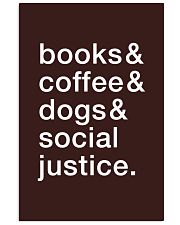 Books Coffee Dogs Social Justice Vertical Poster tile