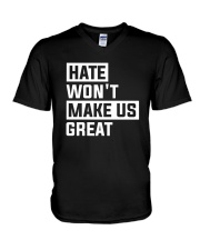 Hate Won't Make Us Great V-Neck T-Shirt thumbnail