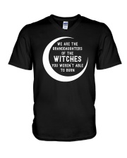 We Are The Granddaughters Of The Witches V-Neck T-Shirt tile