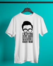 I'm Trying Very Hard Not To Connect With People Classic T-Shirt lifestyle-mens-crewneck-front-3