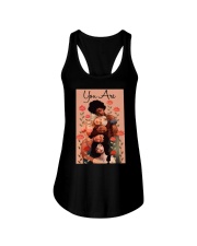 You Are Enough Art Ladies Flowy Tank tile
