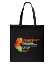 Love Over Hate Sunflower Vintage Tote Bag thumbnail