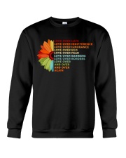 Love Over Hate Sunflower Vintage Crewneck Sweatshirt thumbnail