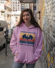 Underestimate Me That'll Be Fun - Dragon Hooded Sweatshirt lifestyle-unisex-hoodie-front-1