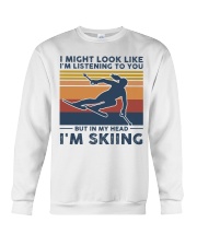 I Might Look Like I'm Listening To You - Skiing Crewneck Sweatshirt tile