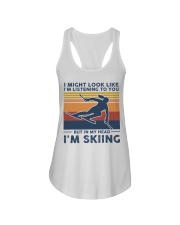 I Might Look Like I'm Listening To You - Skiing Ladies Flowy Tank tile