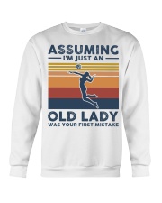 Assuming I'm Just An Old Lady - Volleyball Crewneck Sweatshirt tile