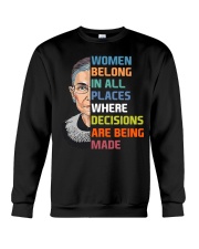 RBG Women Belong In All Places Crewneck Sweatshirt tile