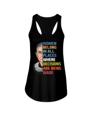 RBG Women Belong In All Places Ladies Flowy Tank tile