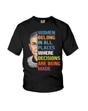 RBG Women Belong In All Places Youth T-Shirt tile