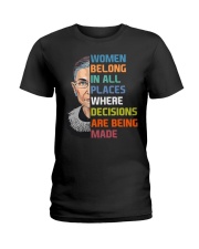 RBG Women Belong In All Places Ladies T-Shirt tile