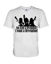 Hamilton You Want A Revolution V-Neck T-Shirt tile