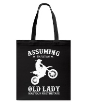 Assuming I'm Just An Old Lady - Motocross Tote Bag tile