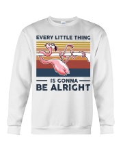 Every Little Thing Is Gonna Be Alright - Flamingo Crewneck Sweatshirt tile