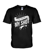 Hamilton I Am Not Throwing Away My Shot V-Neck T-Shirt tile