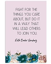 Fight For The Things You Care About Floral 11x17 Poster front