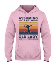 Assuming I'm Just An Old Lady - Badminton Hooded Sweatshirt front